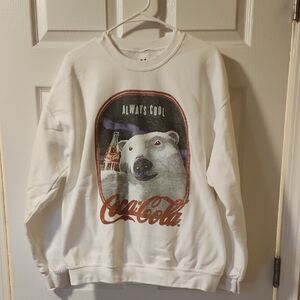Urban Outfitters Coca Cola White Sweatshirt